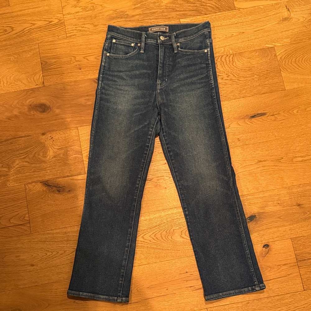 Point Sur J Crew 11” Kick Out Crop / style AB413 size 27